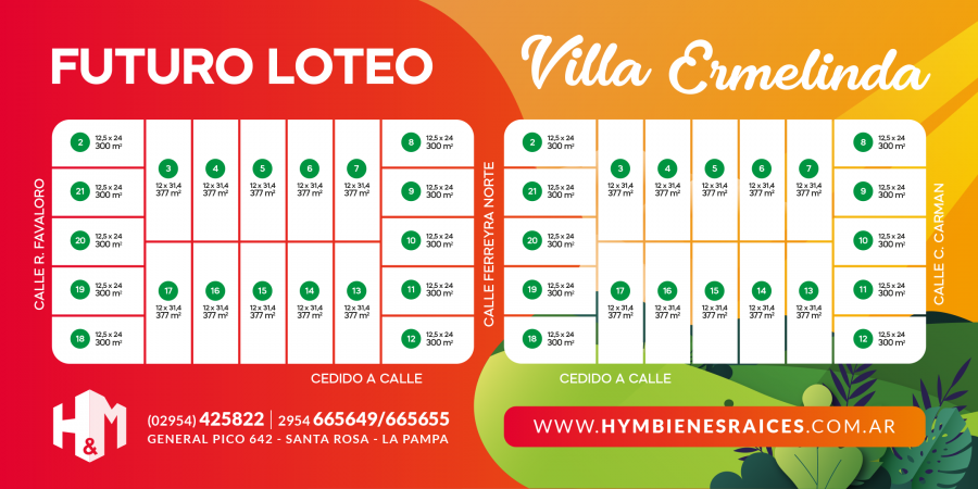 Loteo "Villa Ermelinda" ultimos lotes disponibles en etapa 2 y preventa de 3o etapa