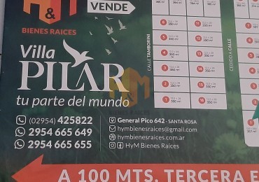 Loteo en Toay - Villa Pilar - Cuarta Etapa!!!!!